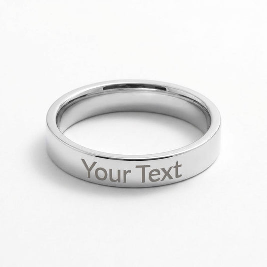 Forever Yours Band Custom Engraved Women's Ring