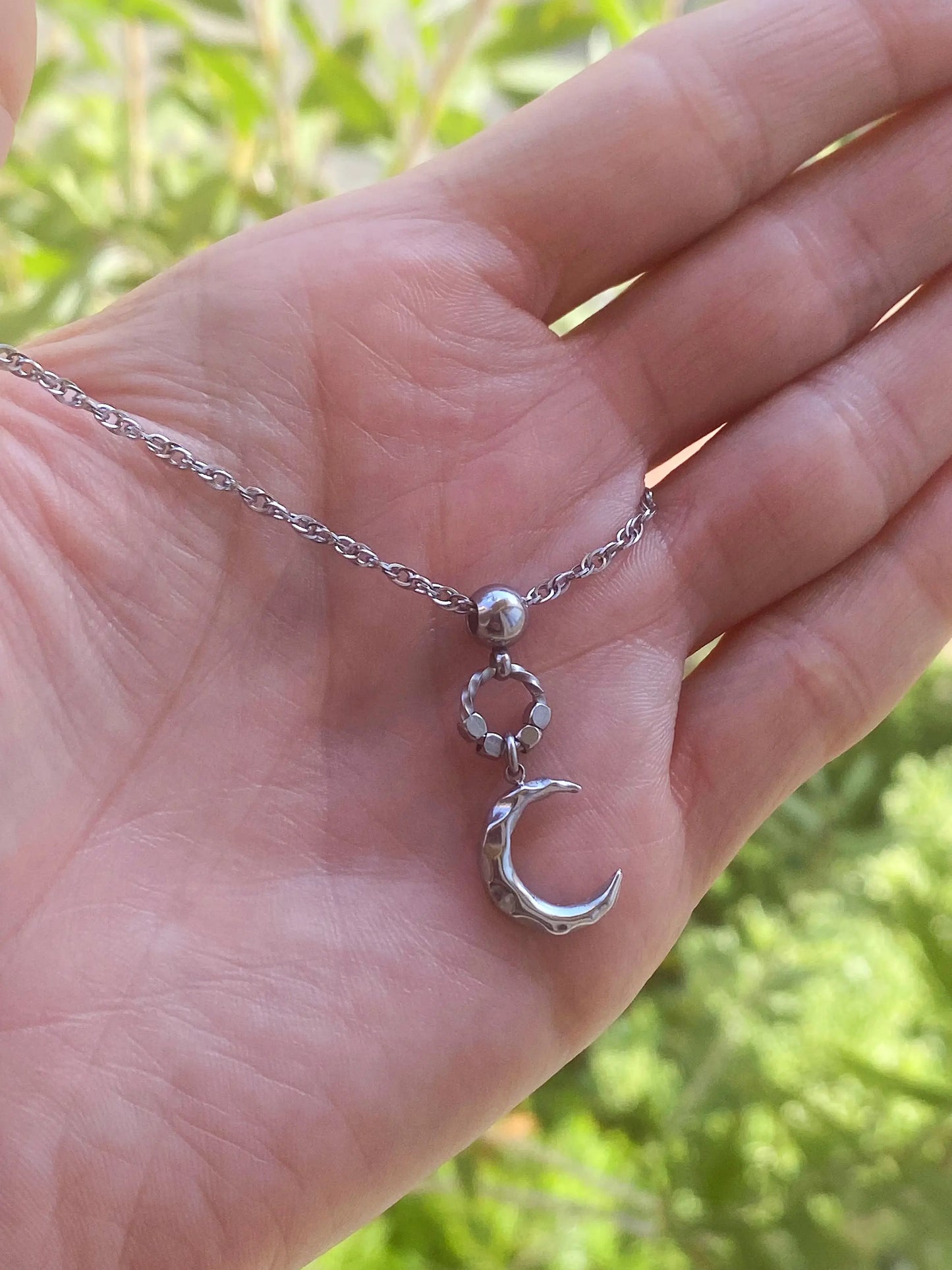 Tiny Moon Necklace