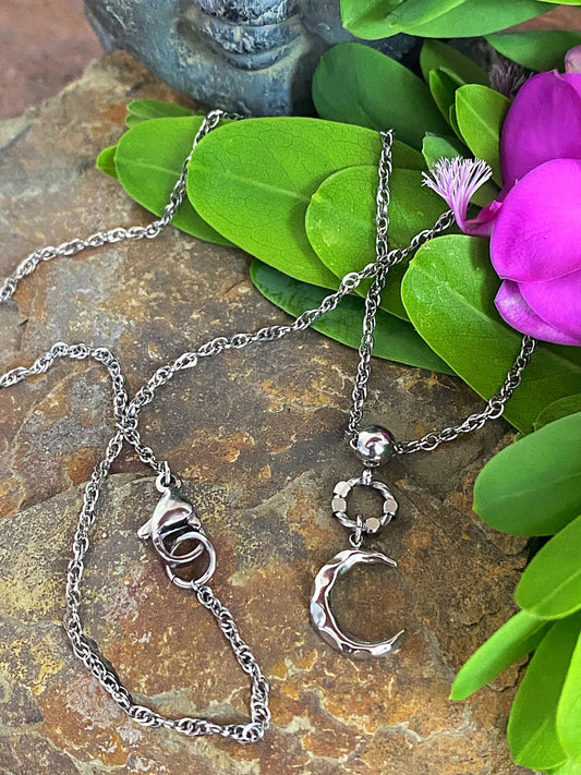 Tiny Moon Necklace