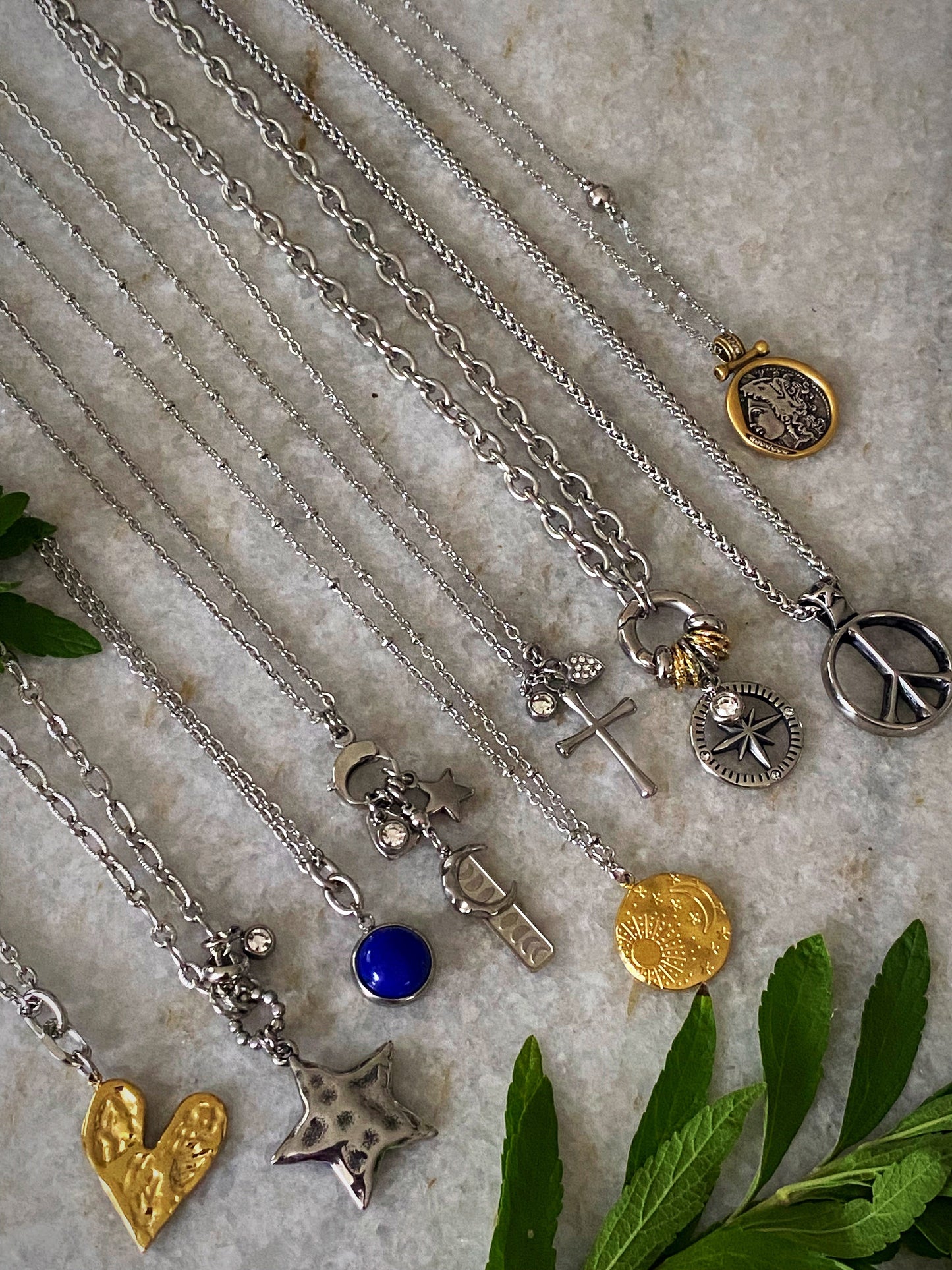 Stone Charm Necklace