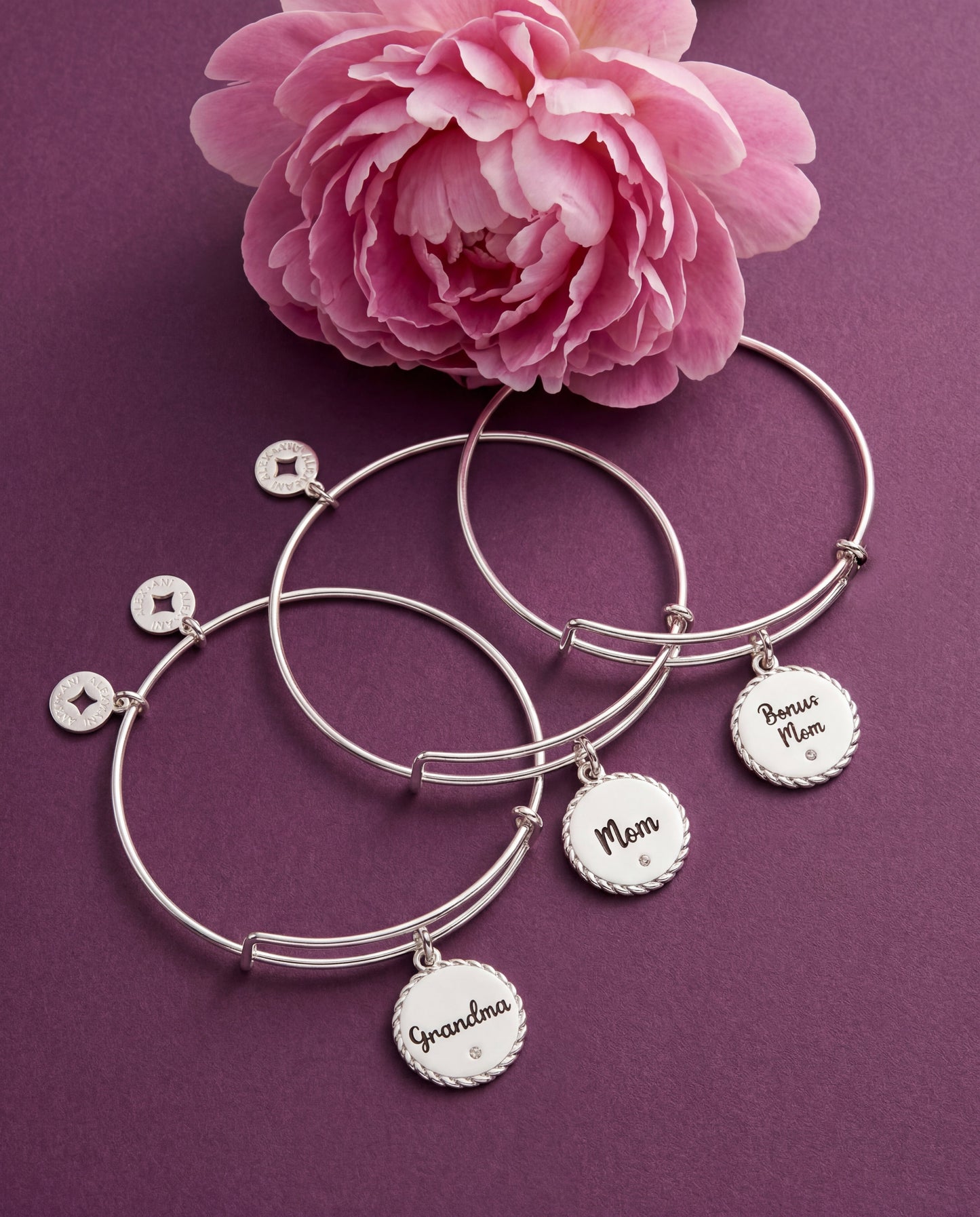 Bonus Mom 'Family Isn't Only Blessed By Name' Charm Bangle