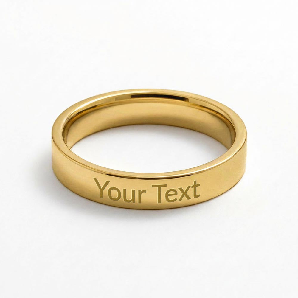 Forever Yours Band  Custom Engraved Women's Ring