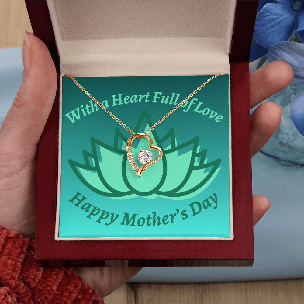 Lotus Flower Mother's Day Gift-Forever Love Necklace