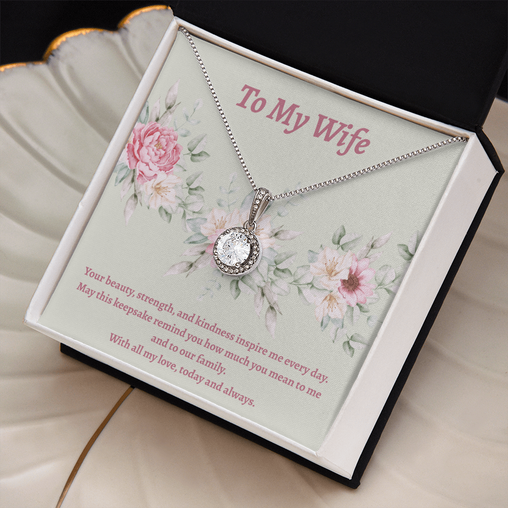 Eternal Hope Cushion Cut Necklace – Elegant CZ Pendant Gift for Her