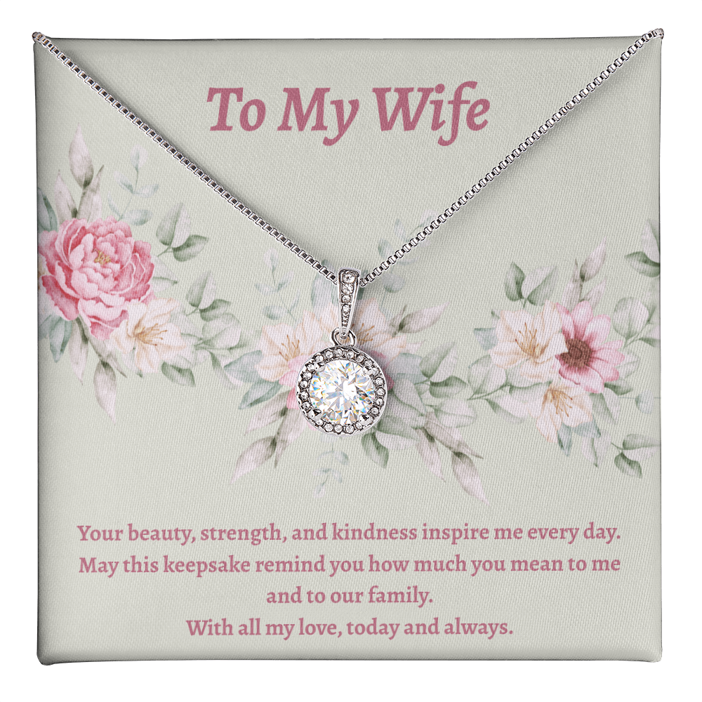 Eternal Hope Cushion Cut Necklace – Elegant CZ Pendant Gift for Her