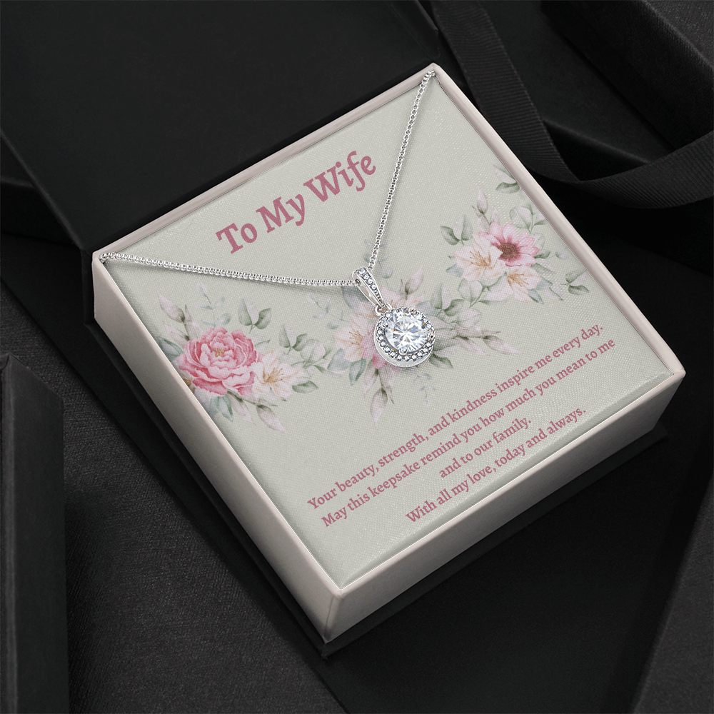 Eternal Hope Cushion Cut Necklace – Elegant CZ Pendant Gift for Her