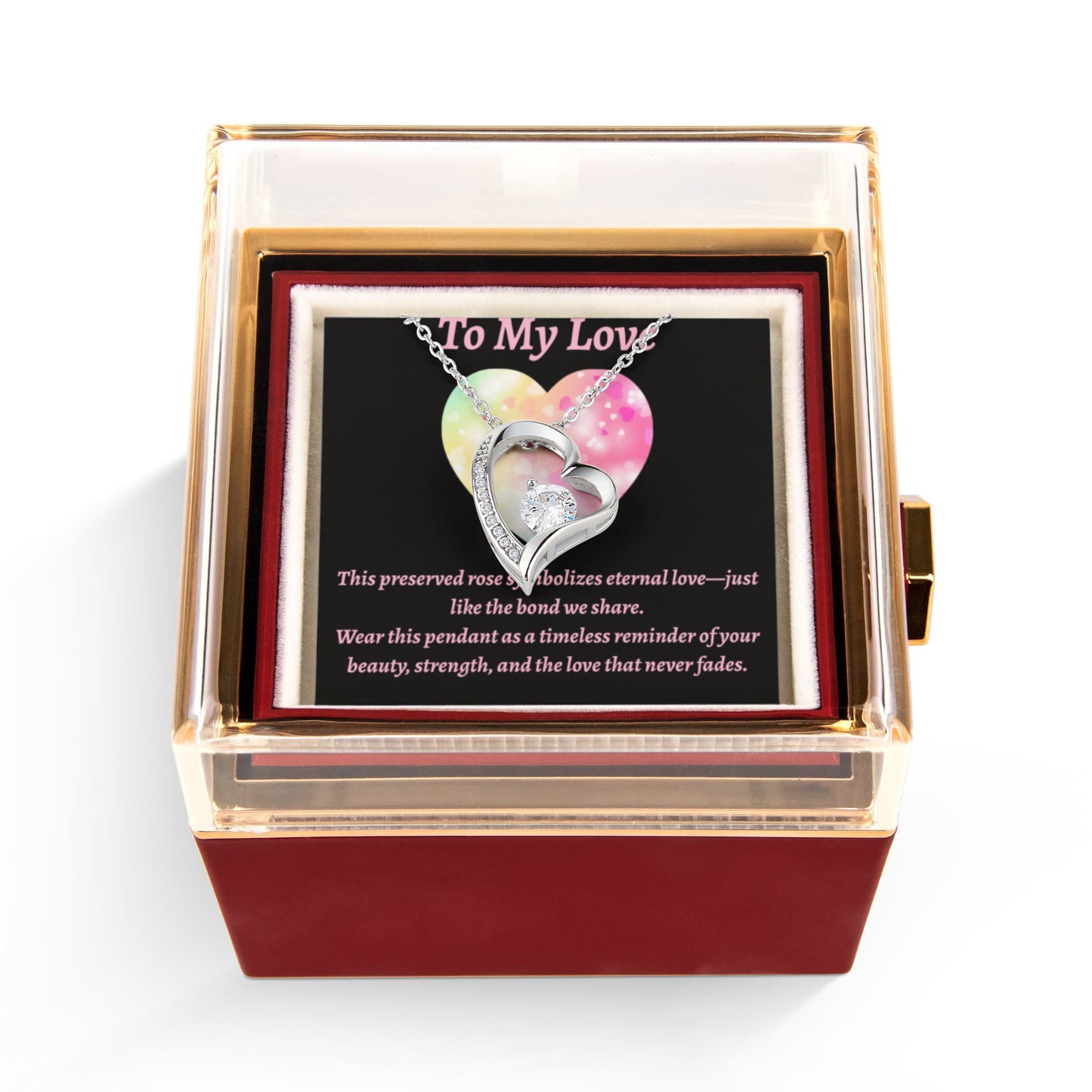 Eternal Rose & Forever Love Pendant Gift Set