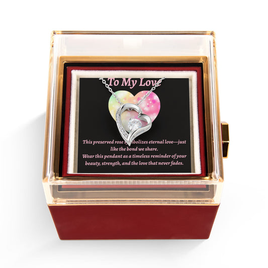 Eternal Rose & Forever Love Pendant Gift Set