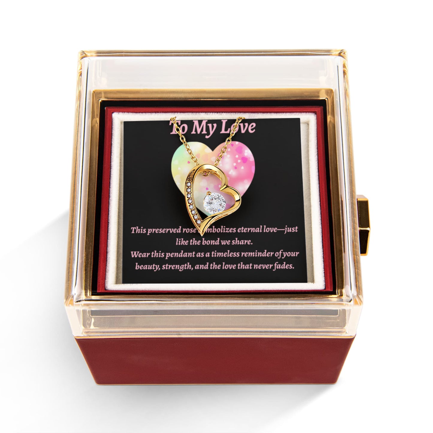 Eternal Rose & Forever Love Pendant Gift Set