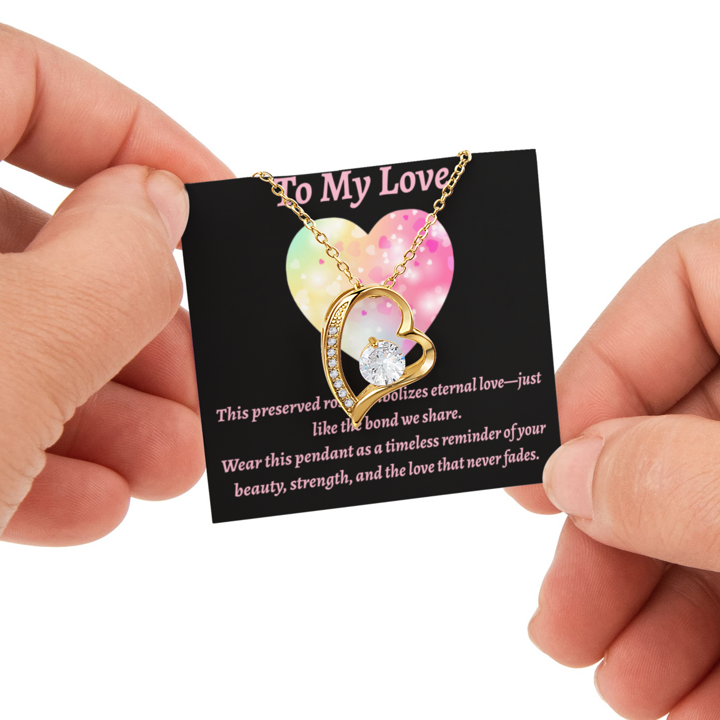 Eternal Rose & Forever Love Pendant Gift Set