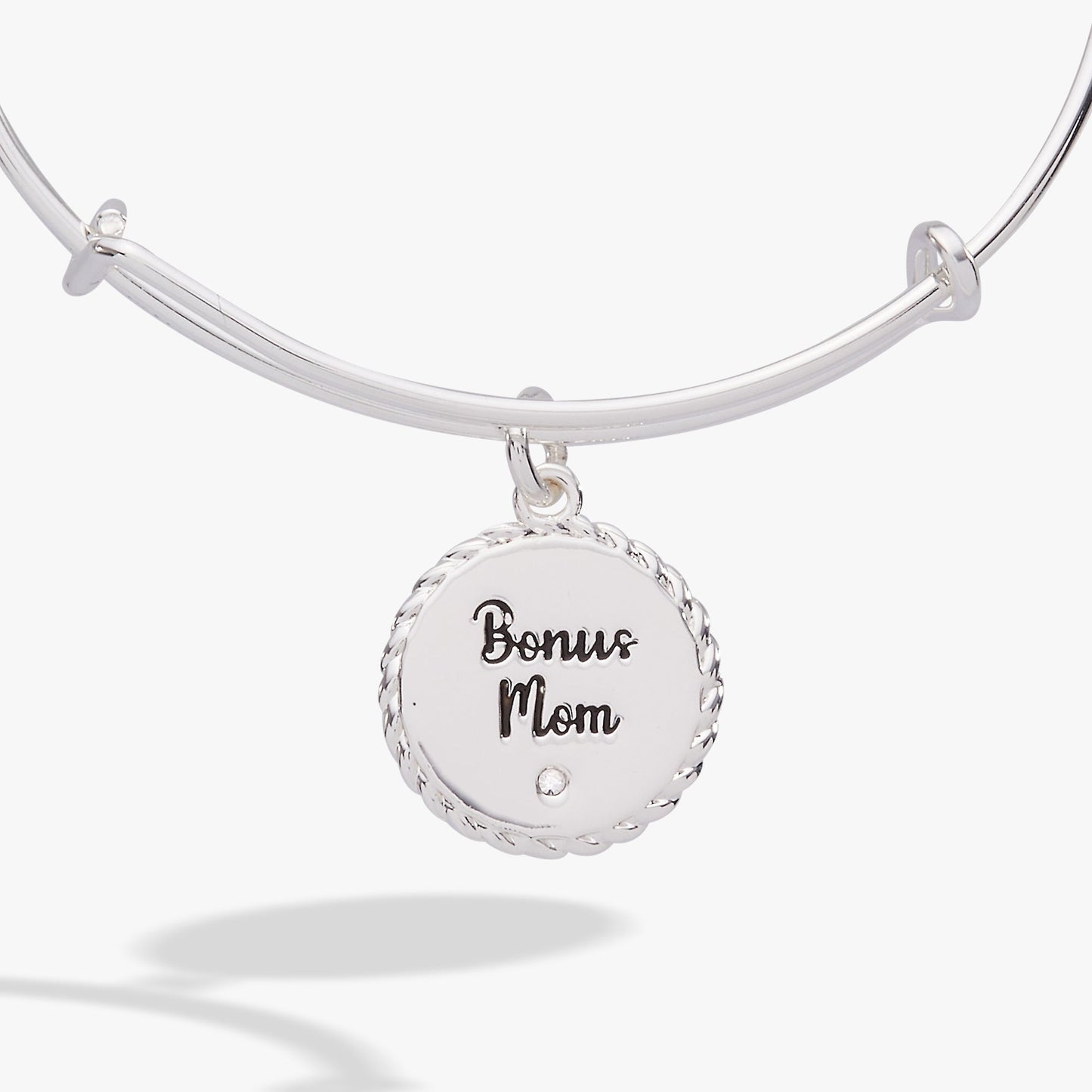 Bonus Mom 'Family Isn't Only Blessed By Name' Charm Bangle